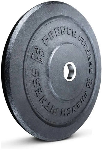 French Fitness Olympic Bumper Plate Set 260 lbs - Crumb Rubber (New)