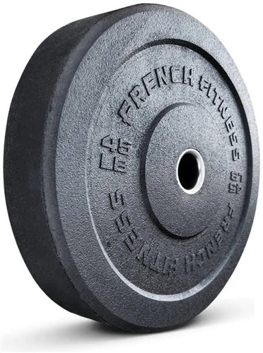 French Fitness Olympic Bumper Plate Set 260 lbs - Crumb Rubber (New)