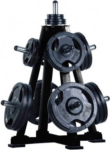 French Fitness OWT30 Olympic Weight Tree Storage Rack Image