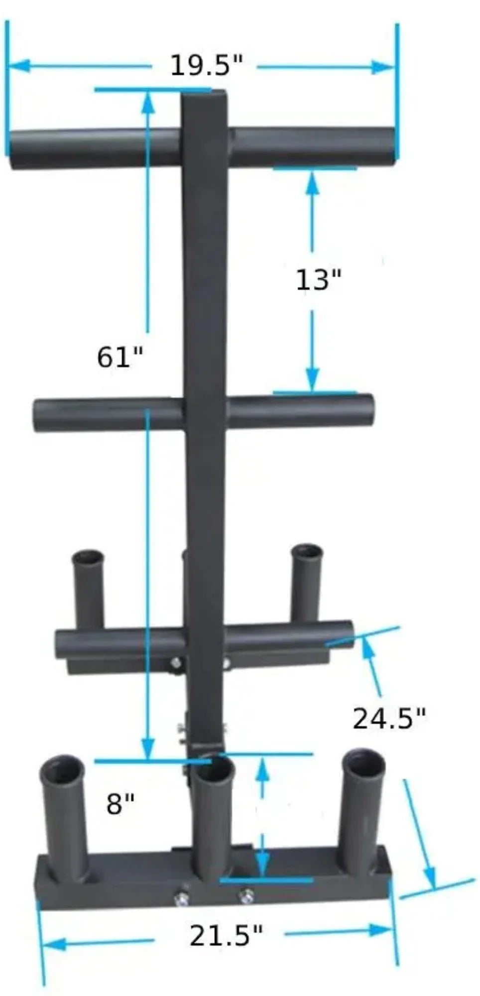 French Fitness OWTBH5 Olympic Weight Tree Rack & Bar Holder (New)
