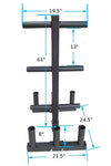 French Fitness OWTBH5 Olympic Weight Tree Rack & Bar Holder (New)