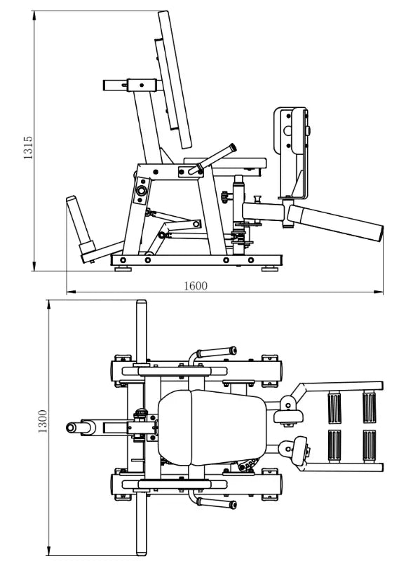 French Fitness Marin Hip Abductor / Adductor Plate Loaded (New)