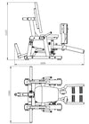 French Fitness Marin Hip Abductor / Adductor Plate Loaded (New)