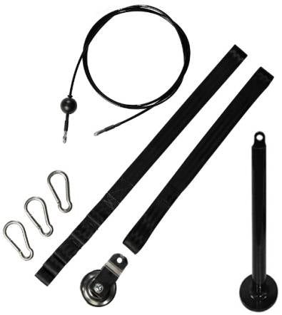 French Fitness Plate Loaded Pulldown Portable Cable Trainer Slinger (New)