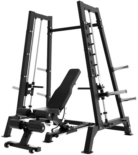 French Fitness Power Smith Dual System Converging Bench Press Combo Plate Loaded (New)