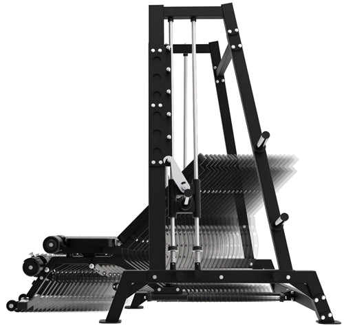 French Fitness Power Smith Dual System Converging Bench Press Combo Plate Loaded (New)