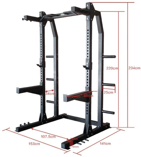 French Fitness R8 Half Cage / Squat Rack (New)