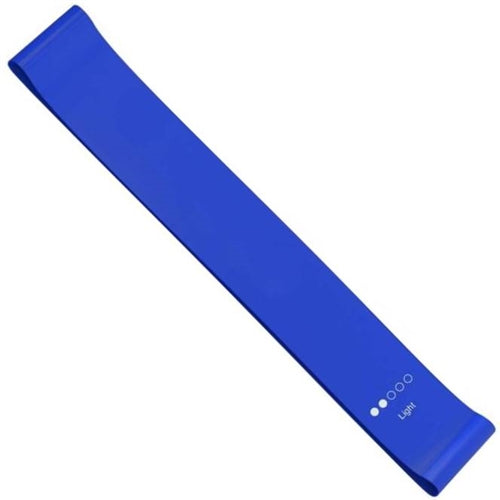 French Fitness Mini Resistance Bands Exercise Loop 600mm x 50mm - Blue (10-15 lbs) Image