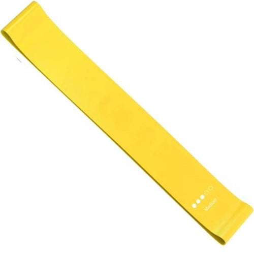 French Fitness Mini Resistance Bands Exercise Loop 600mm x 50mm - Yellow (15-20 lbs) Image