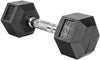 French Fitness Rubber Coated Hex Dumbbell Set 2.5-22.5 lbs - 5 Pair (New)
