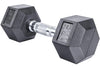 French Fitness Rubber Coated Hex Dumbbell Set 2.5-22.5 lbs - 5 Pair (New)