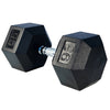 French Fitness Rubber Coated Hex Dumbbell Set 5-100 lbs (New)