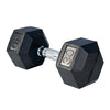 French Fitness Rubber Coated Hex Dumbbell Set 5-50 lbs (New)