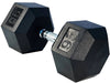 French Fitness Rubber Coated Hex Dumbbell Set 55-100 lbs (New)