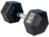 French Fitness Rubber Coated Hex Dumbbell Set 55-100 lbs (New)