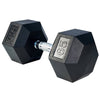 French Fitness Rubber Coated Hex Dumbbell Set 55-75 lbs (New)