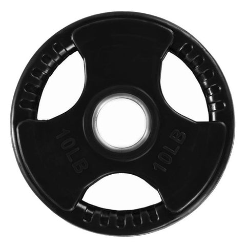 French Fitness Rubber Grip Olympic Weight Plate Set 190 lbs (New)