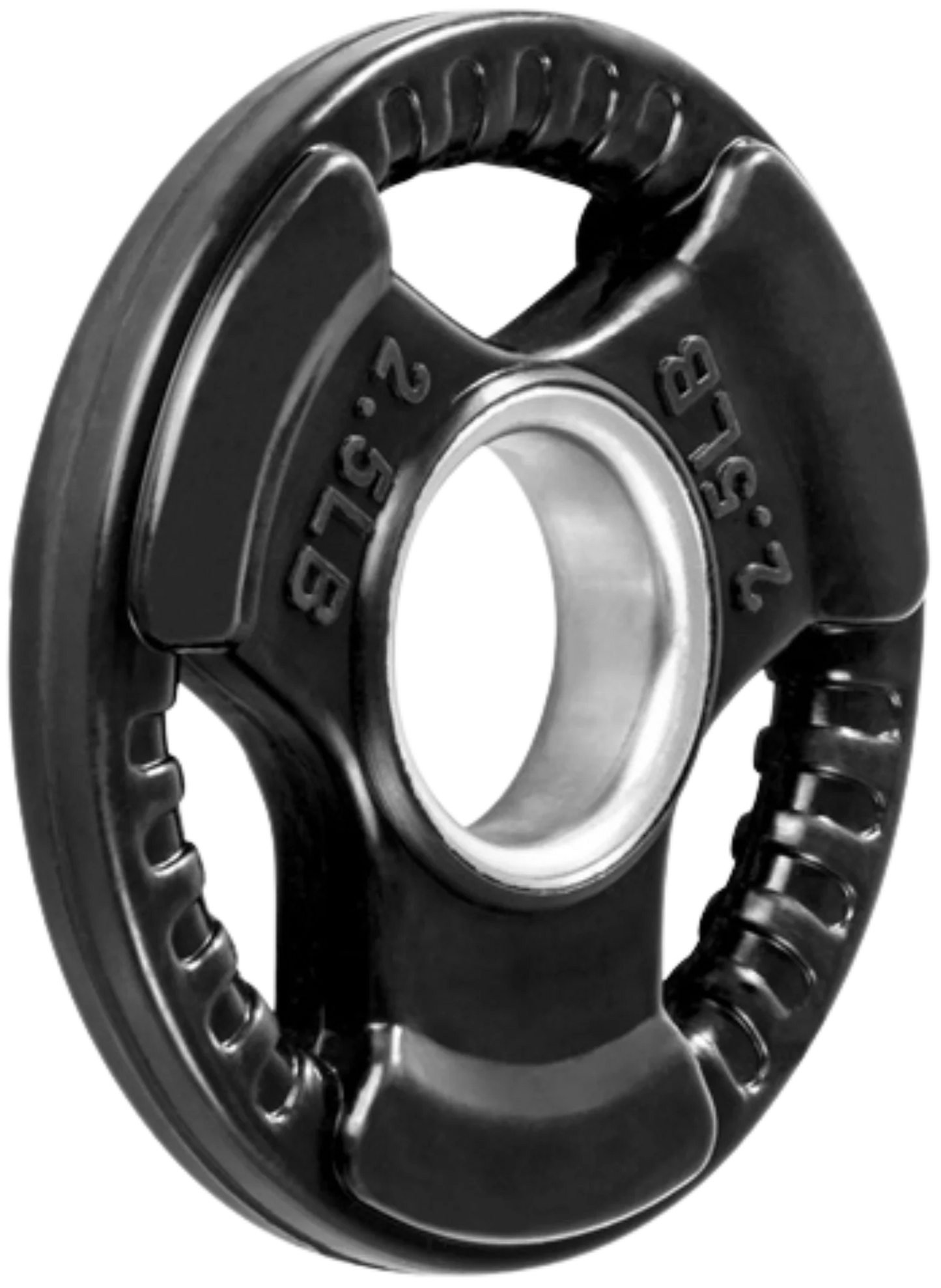 French Fitness Rubber Grip Olympic Plate 2.5 lbs Black (New)