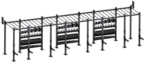 French Fitness Free Standing Rig & Rack System 20 (New)