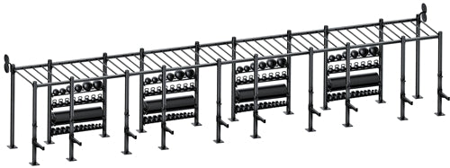 French Fitness Free Standing Rig & Rack System 20 (New)