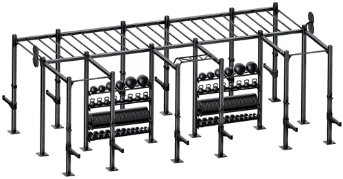 French Fitness Free Standing Rig & Rack System 21 (New)