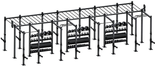 French Fitness Free Standing Rig & Rack System 21 (New)