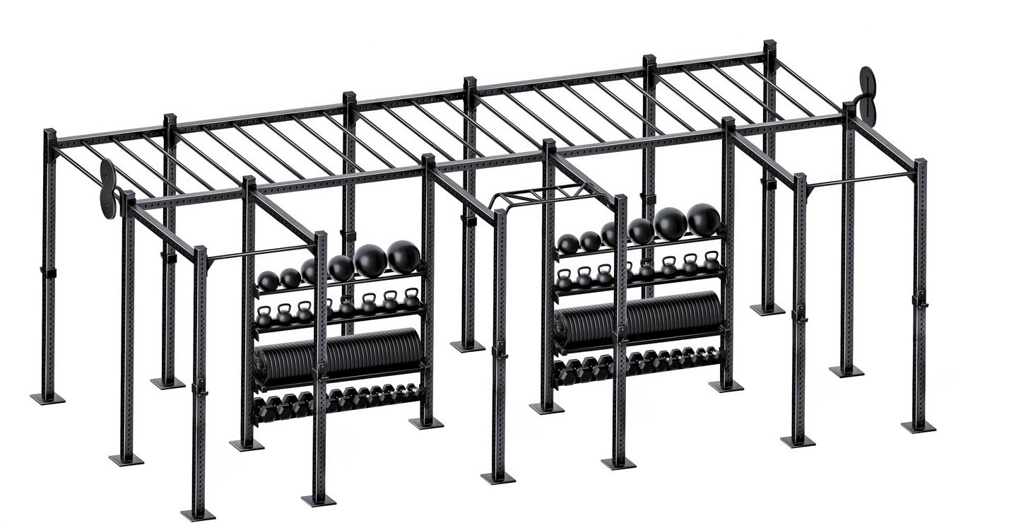 French Fitness Free Standing Rig & Rack System 21 (New)