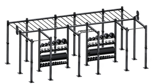 French Fitness Free Standing Rig & Rack System 21 (New)