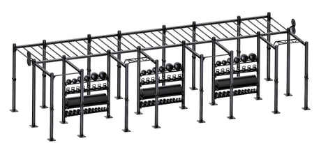 French Fitness Free Standing Rig & Rack System 21 (New)