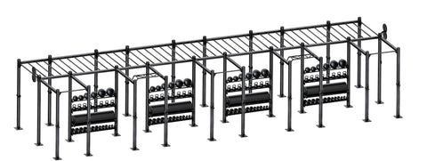 French Fitness Free Standing Rig & Rack System 21 (New)
