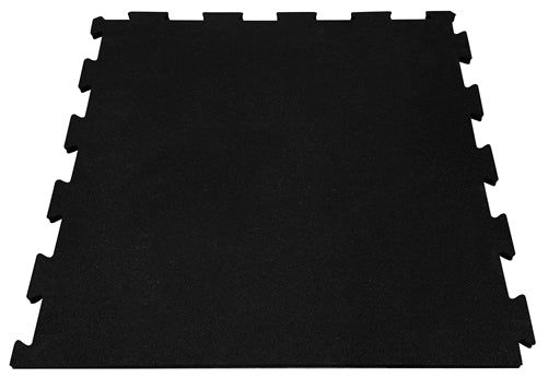 French Fitness 24" x 24" Rubber Gym Interlocking Tiles w/Edge, Middle, Corner Pieces (New)