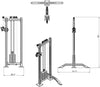 French Fitness Rack & Rig Cable Column (New)