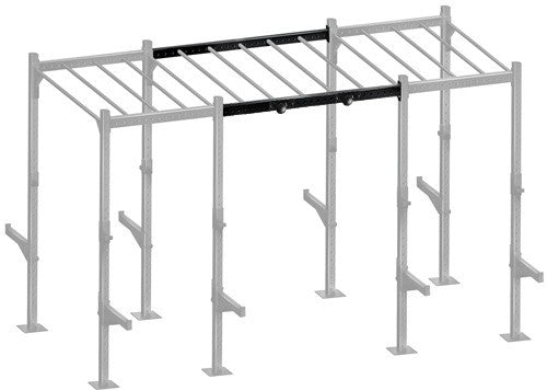 French Fitness Rack & Rig Junction Bar Crossmember w/2 Cannonball Grips (New)