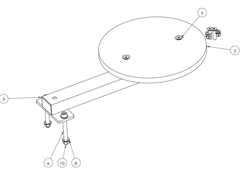 French Fitness Rack & Rig Wall Ball Target Attachment (New)