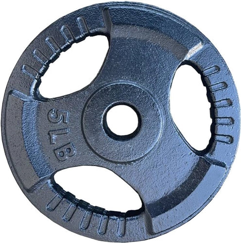 French Fitness Standard Cast Iron 1" Weight Plate 5 lbs Image