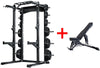 French Fitness SHR80 Commercial Half Rack / Bench Combo (New)