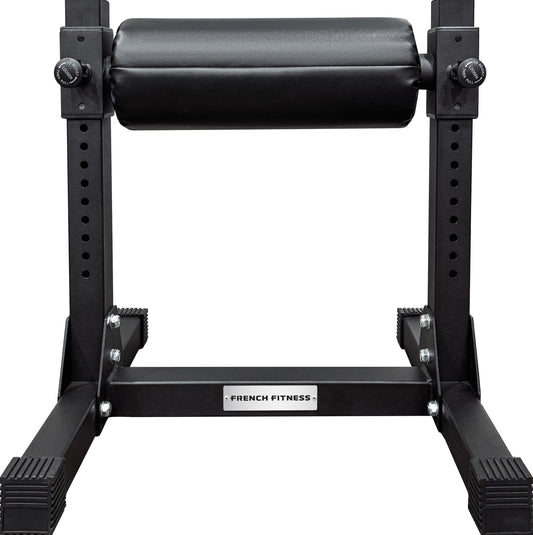 French Fitness Single Leg Roller Adjustable Squat Stand - Bulgarian Split Squats (New)
