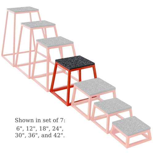 French Fitness 24" Steel Plyo Jump Box (New)