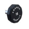 French Fitness Straight Urethane Barbell 15 lbs - Single (New)