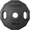 French Fitness Urethane Olympic Weight Plate V2 10 lbs Black Image