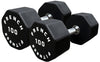 French Fitness Urethane 8 Sided Hex Dumbbell 100 lbs - Single (New)