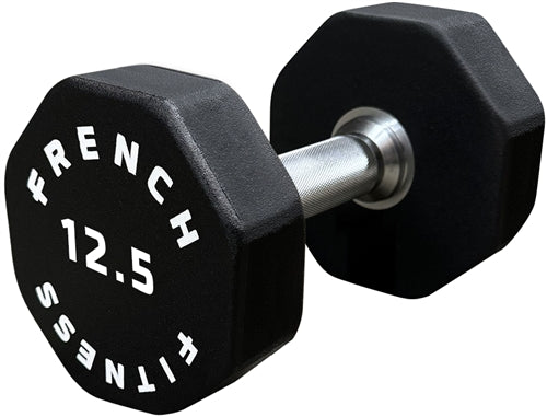 French Fitness Urethane 8 Sided Hex Dumbbell 12.5 lbs - Single Image