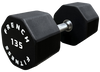 French Fitness Urethane 8 Sided Hex Dumbbell 135 lbs - Single Image