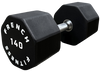 French Fitness Urethane 8 Sided Hex Dumbbell 140 lbs - Single Image