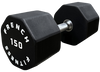 French Fitness Urethane 8 Sided Hex Dumbbell 150 lbs - Single Image