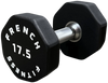French Fitness Urethane 8 Sided Hex Dumbbell 17.5 lbs - Single (New)