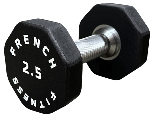 French Fitness Urethane 8 Sided Hex Dumbbell 2.5 lbs - Single Image