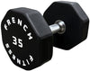 French Fitness Urethane 8 Sided Hex Dumbbell 35 lbs - Single