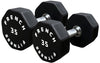 French Fitness Urethane 8 Sided Hex Dumbbell 35 lbs - Single (New)