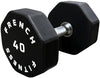 French Fitness Urethane 8 Sided Hex Dumbbell 40 bs - Single Image